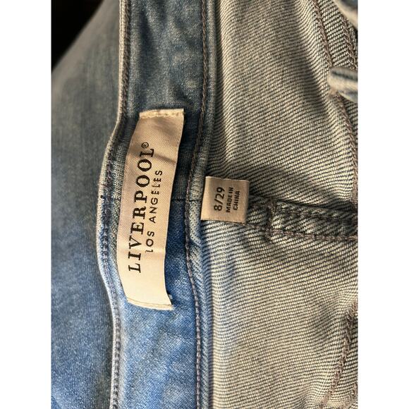 Liverpool Hannah Tiered Frayed Crop Flare, Size 8/29 - Picture 6 of 6